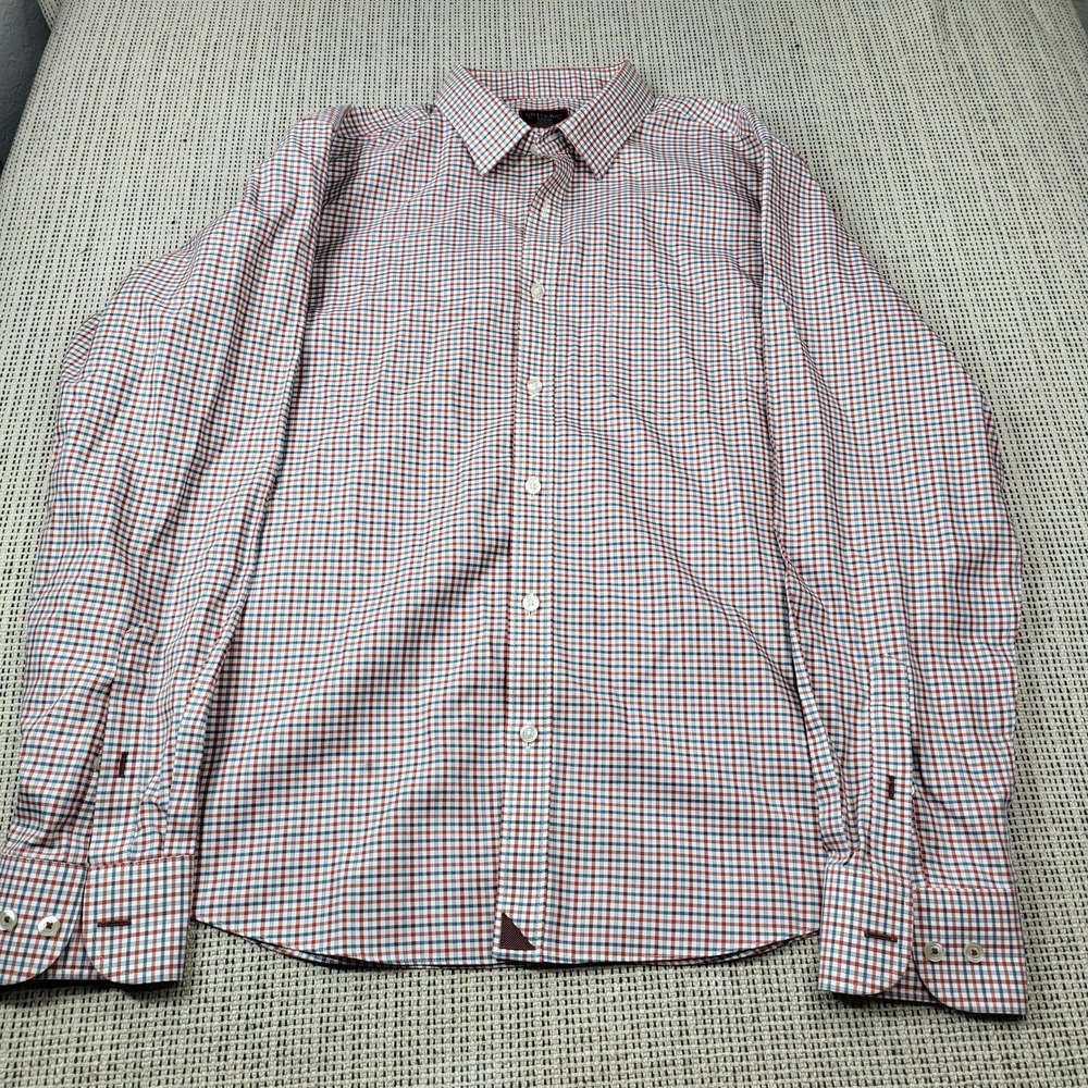 UNTUCKit Shirt Mens XL Multicolor Check Long Sleeve Button Front Wrinkle Free